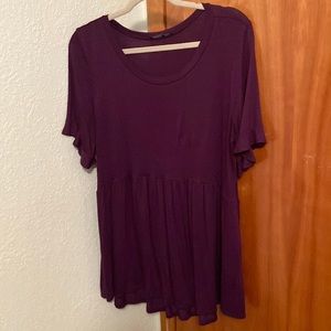 Deep purple tunic